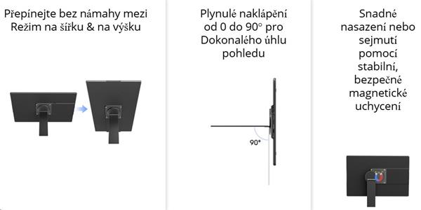 Prenosný monitor Blackview Table 9, 16", IPS FHD 1920x1200 16:9 LCD 60Hz 178 USB-C 3.1x2, čierny