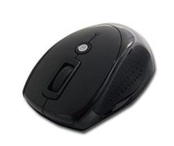 Prestigio MSOW03BK, Wireless 2,4GHz optická myš 1600dpi USB, 7-tlačítková, čierna