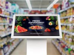 Prestigio Solutions IDS dotykový Indoor Kiosk horiz. naklonený 43", 4K, Android 11: RK3399B/4GB/64GB, IR10 dotykov