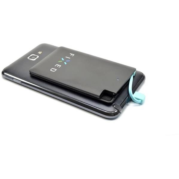 RECALL Záložná batéria FIXED Powerbank 2500 vo veľkosti kreditnej karty, čierna