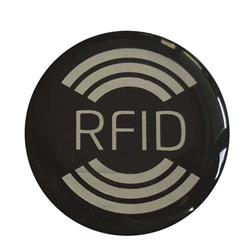 Samolepka s RFID čipom, čierna