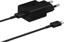 Samsung cestovná nabíjačka USB-C (15W), čierna