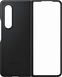 Samsung Kožený zadný kryt Z Fold3 čierny