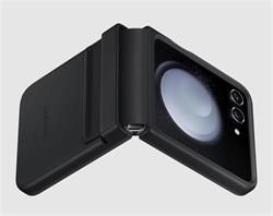 Samsung zadný kryt z EKO kože pre Z Flip5 , čierny