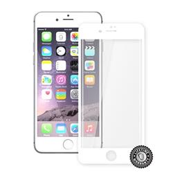 ScreenShield Apple iPhone 7 Plus Tempered Glass protection display (full COVER WHITE metalic frame) - biely