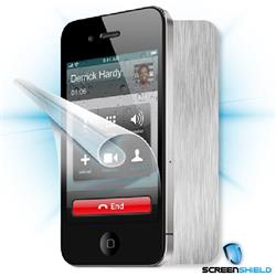ScreenShield iPhone 4S - Films on display and carbon skin (silver)