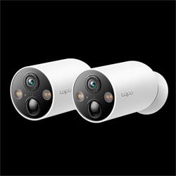 Smart Wire-Free Security Camera, 2-Pack SPEC:2K QHD (2560x1440), 2.4 GHz, 10000mAh rechargeable lithium-ion battery FEAT