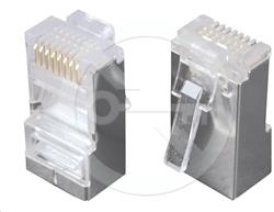 Solarix Konektor RJ45 CAT5E STP 8p8c stíněný neskládaný na drát KRJS45/5SLD