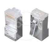 Solarix Konektor RJ45 CAT5E STP 8p8c stíněný neskládaný na drát KRJS45/5SLD