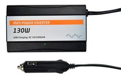 Solight menič napätia 12V, USB 1000mA, plastový, čierny, max. zaťaženie: 130W