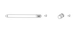 Stylus Pen Kit Cisco Desk Series (2 stylus, 4 tips) - SPARE