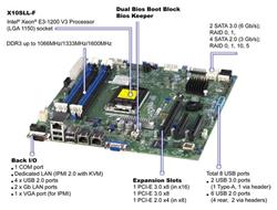 Supermicro MB Xeon E3-1200V3 X10SLL-F C222 2xGLAN RAID