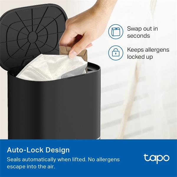 Tapo Robot Vacuum Disposable Dust Bag SPEC: 3L Disposable Dust Bag ×5 Suitable for Tapo RV30 Max Plus, Tapo RV20 Max Pl