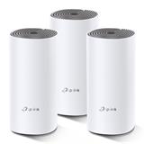 TP-LINK Deco E4(3-Pack) AC1200 Whole-Home Mesh Wi-Fi System, Qualcomm CPU, 867Mbps at 5GHz+300Mbps at 2.4GHz, 2 10/100Mb