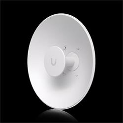 Ubiquiti 5-7 GHz compact dish with 26 dBi gain and radio direct connect.