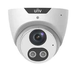 UNIVIEW IP kamera 3840x2160 (4K UHD), až 20 sn/s, H.265, obj. 2,8 mm (112,4°), PoE, Mic., Repro, Smart IR 30m, Bílý přís
