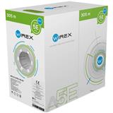 WIREX Instalační kabel CAT5E U/UTP PVC / ECA 305m box šedý