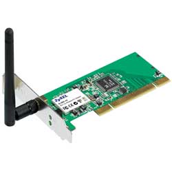 ZyXEL G-302 v3, Wi-Fi 802.11g, PCI Adapter with 2dBi detachable ant.
