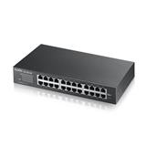 ZyXEL GS1100-24E, 24-port 10/100/1000Mbps Gigabit Ethernet switch, Fanless, 802.3az (Green), 19" rackmount